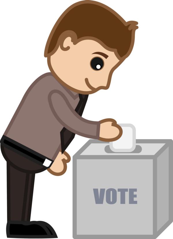Illustration einer Person an einer Wahlurne (Symbolbild)