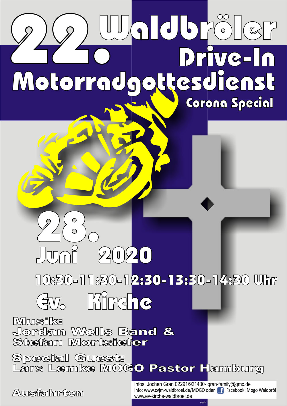 22. Motorradgottesdienst in Waldbröl am 28. Juni