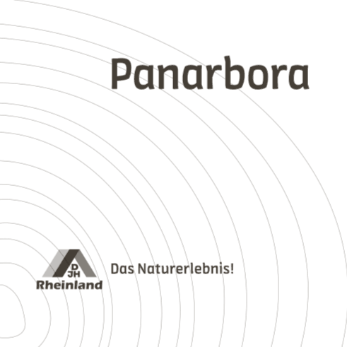 Schriftzug Panarbora - DJH Das Naturerlebnis