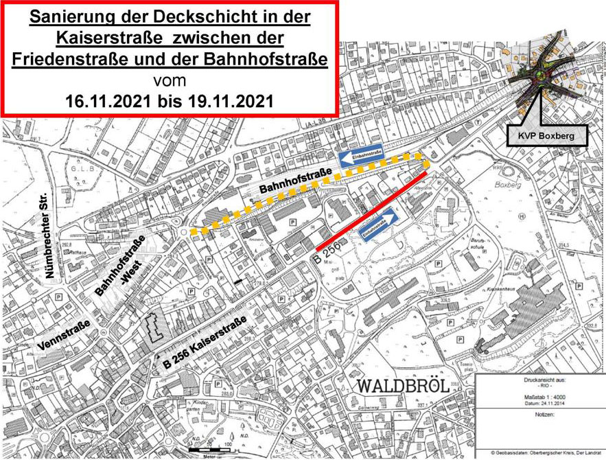 Kaiserstraße wird in weiteren Teilen saniert – kurzfristig geänderte Verkehrsführung