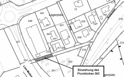 Einziehung eines Teilstückes der Straße „Breitenfeld“ in Hermesdorf – Einziehungsverfügung