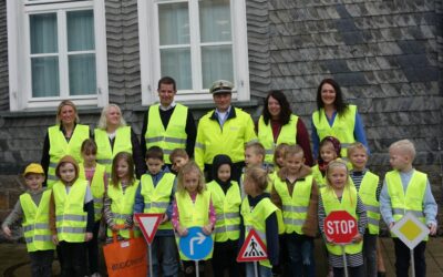 Warnwesten-Aktion für unsere Grundschulkinder im Bürgerdorf
