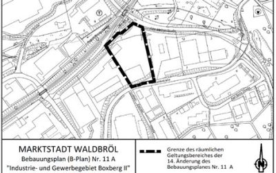 Änderung des Bebauungsplanes Nr. 11 A „Industrie- und Gewerbegebiet Boxberg II“ im Bereich „Lise-Meitner-Straße“