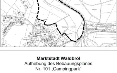Inkrafttreten der Aufhebung des Bebauungsplans Nr. 101 „Campingpark“ der Marktstadt Waldbröl
