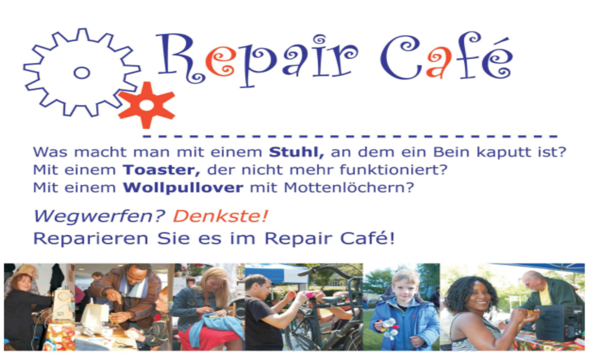 Einladung zum Repair Cafe